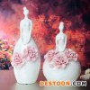 简约现代玫瑰花人体艺术陶瓷工艺品摆件 家居装饰品 创意婚庆礼品